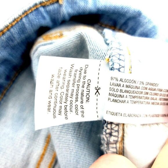 Universal Thread Goods Co. Blue Jeans 6/28R Candiani Denim High Rise Skinny Fact - Picture 11 of 13